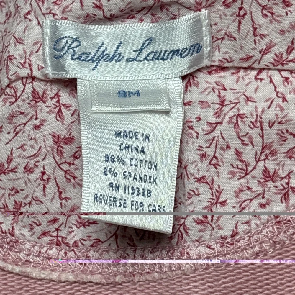 Ralph Lauren Girls Pink  2pc Long Sleeve Top/ Jacket And Pants Set 9M
